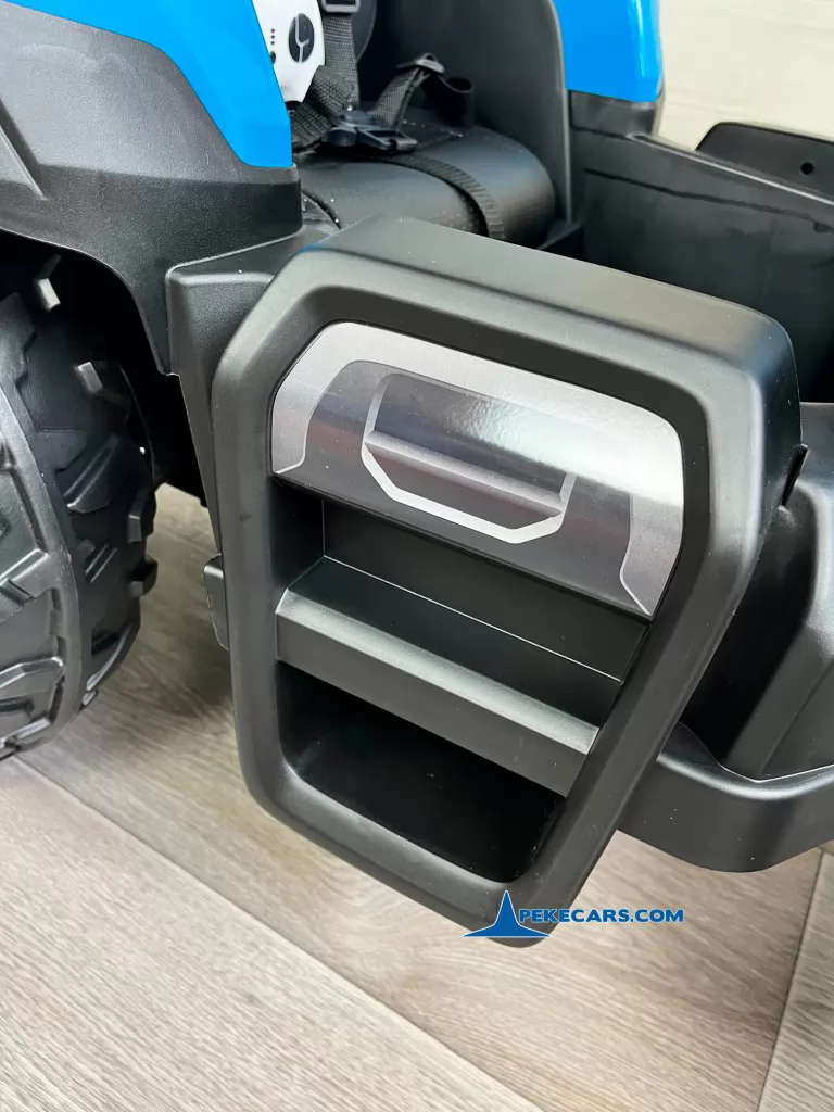 Tractor Electrico Peketrac 5200 con Remolque 2.4G 24V Azul entrada