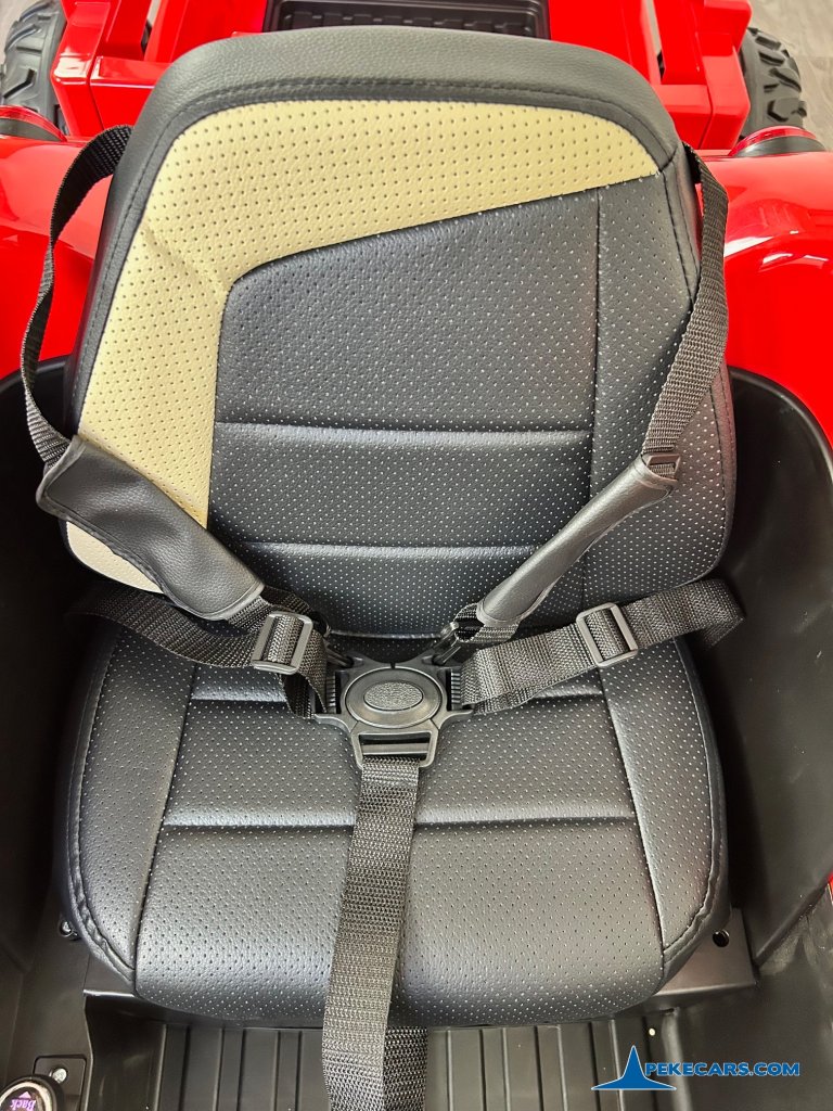 tractores infantiles peketrac 5200 24v rojo asiento
