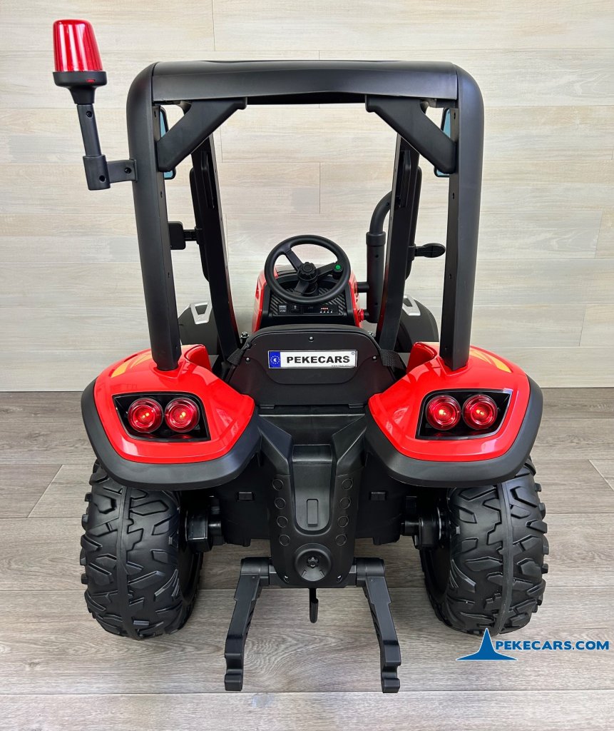 tractores infantiles peketrac 5200 24v rojo parte trasera
