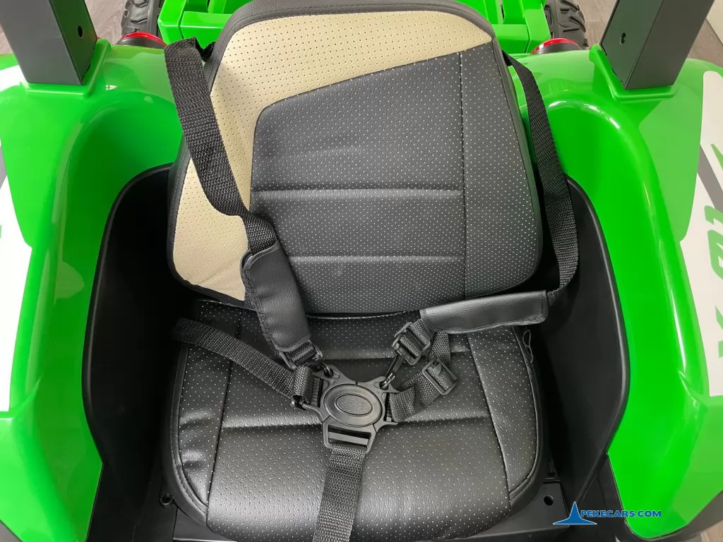 tractores infantiles peketrac 5200 24v verde asiento