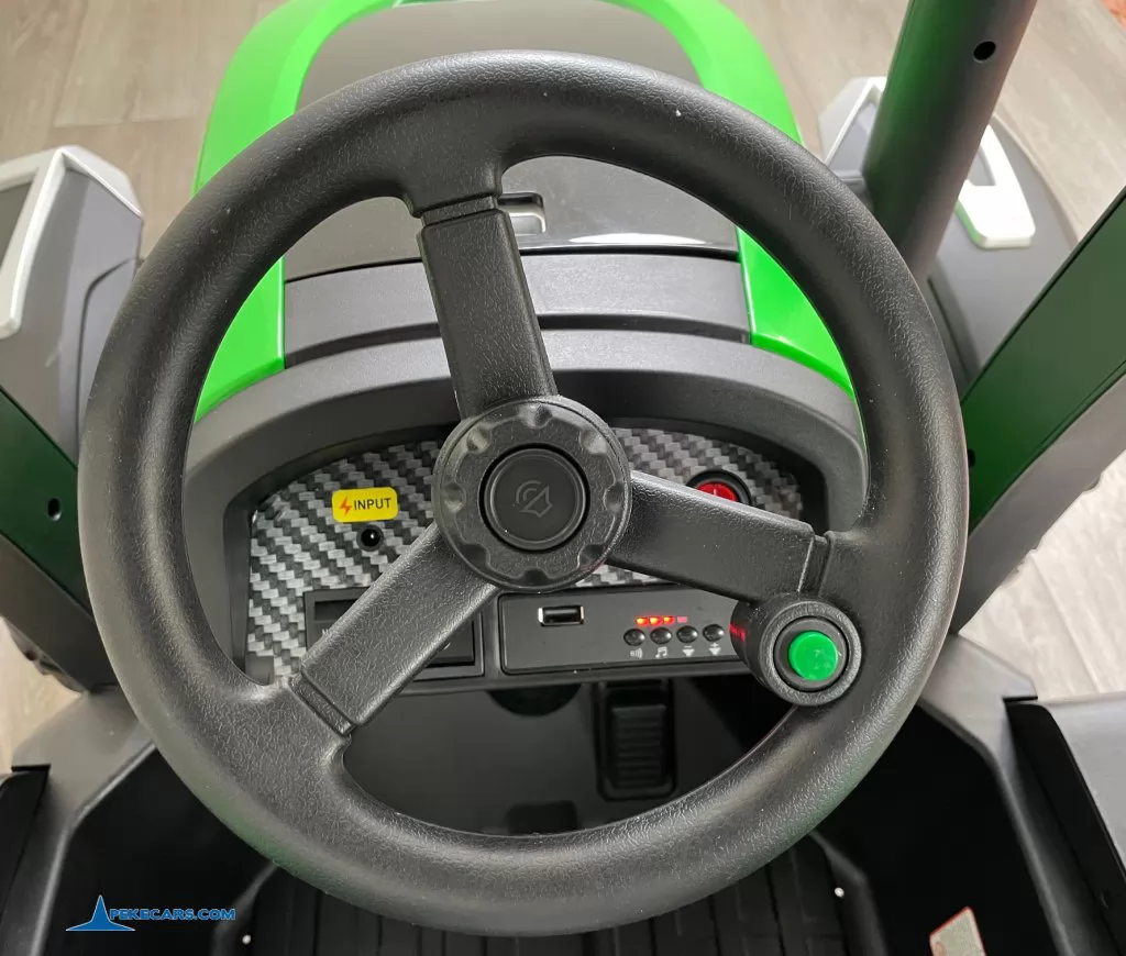 tractores infantiles peketrac 5200 24v verde volante