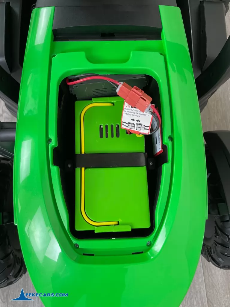 tractores infantiles peketrac 5200 24v verde bateria extraible