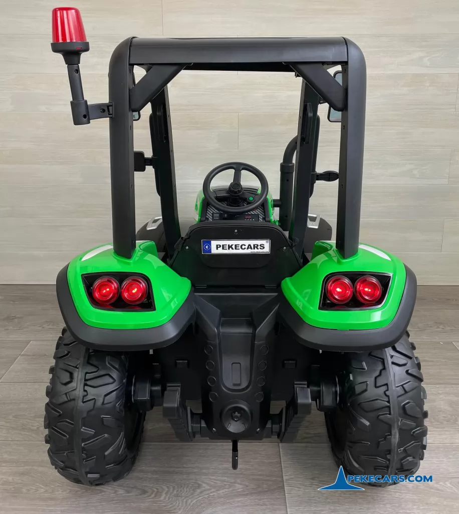 tractores infantiles peketrac 5200 24v verde parte trasera