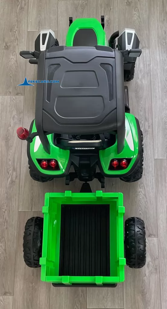 tractores infantiles peketrac 5200 24v verde vista cenital