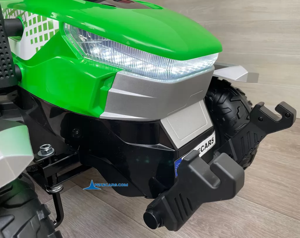 tractores infantiles peketrac 5200 24v verde luces frontales