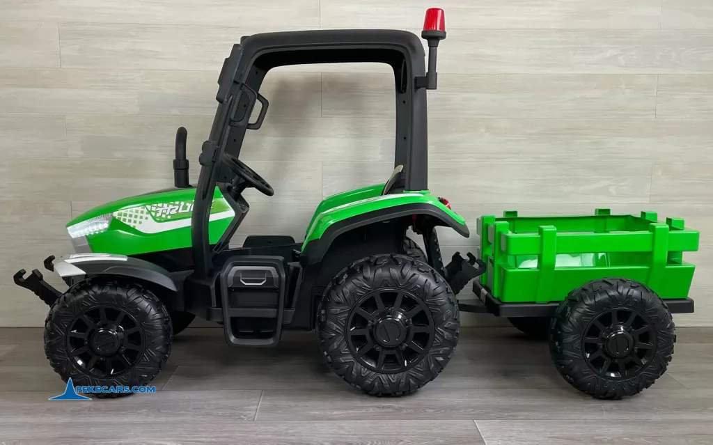 tractores infantiles peketrac 5200 24v verde lado derecho