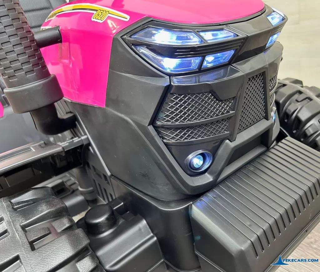 tractores infantiles peketrac 6100 24v rosa