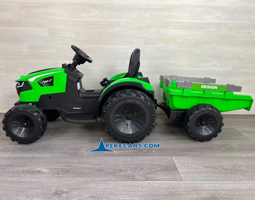 tractores infantiles peketrac 8100 24v verde