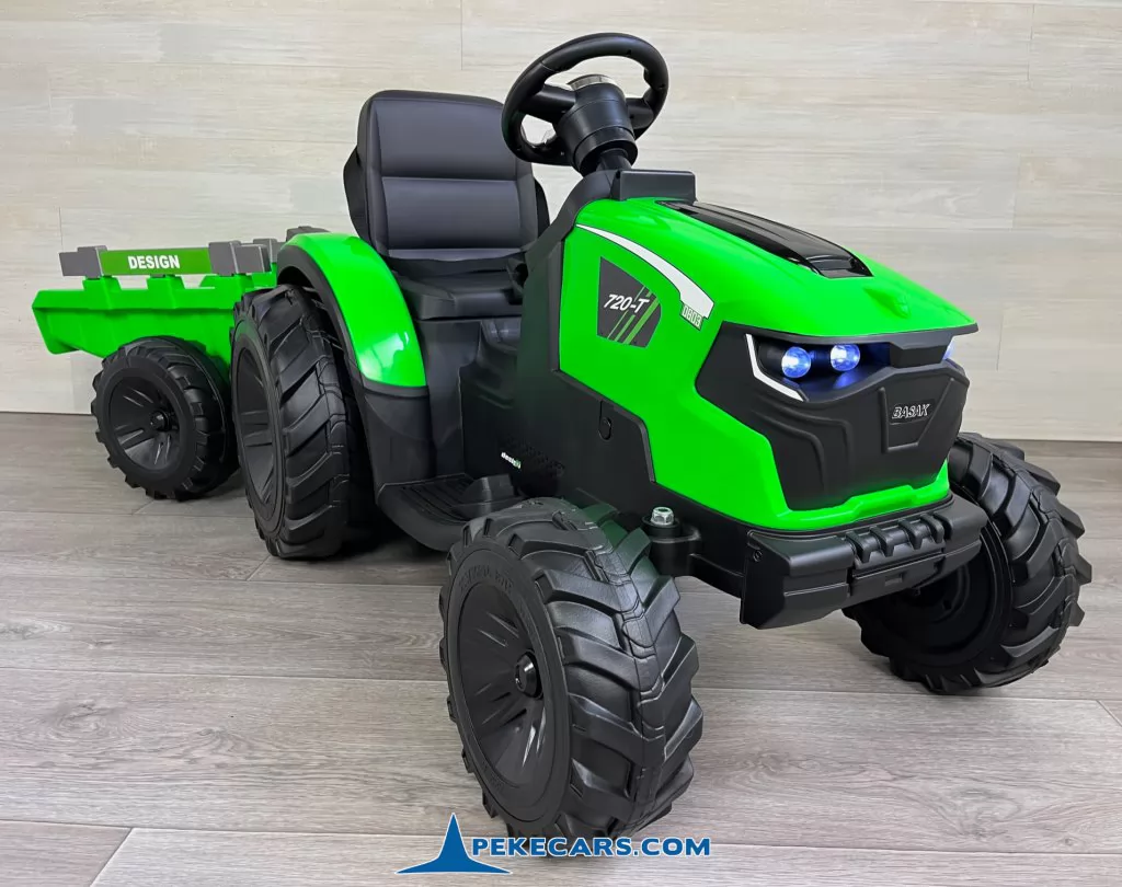 tractor a bateria peketrac 8100 24v verde