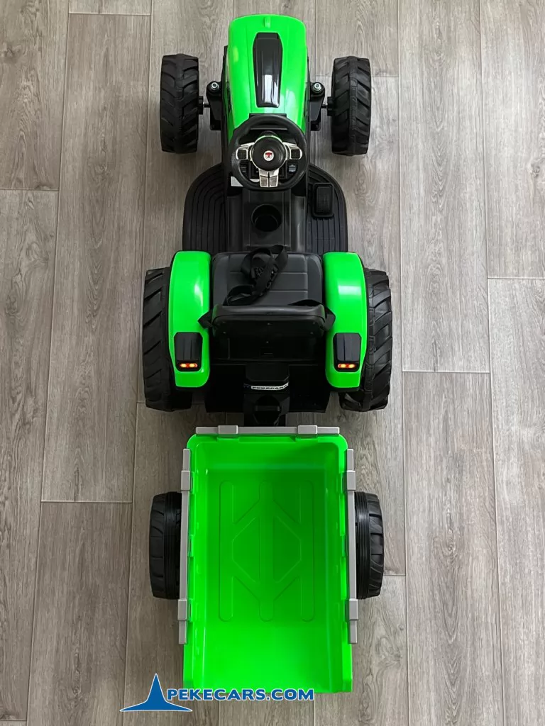 peketrac 8100 24v verde tractor electrico niños