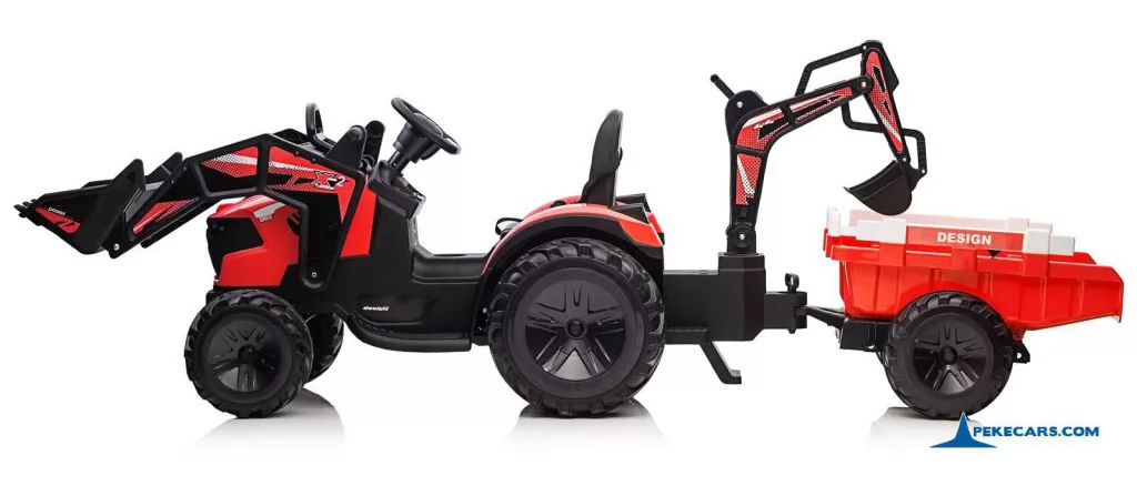 tractores infantiles peketrac 8200 24v Rojo