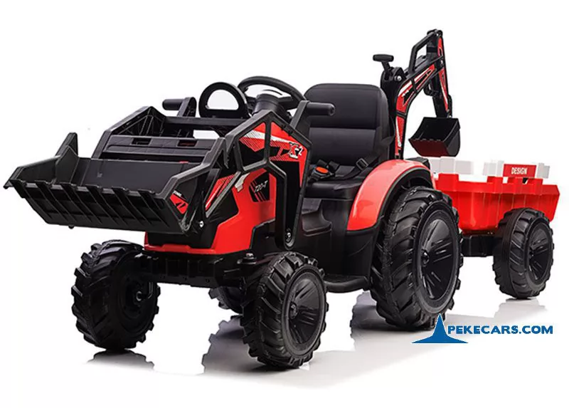 Tractor Eléctrico Peketrac 8200 24V 2.4G Rojo