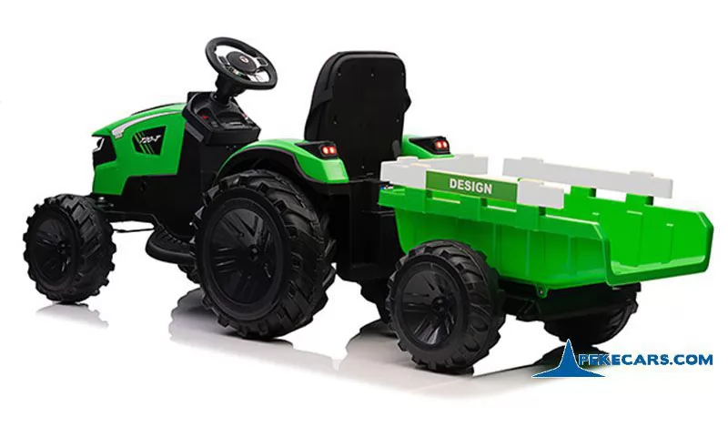tractores infantiles peketrac 8200 24v verde