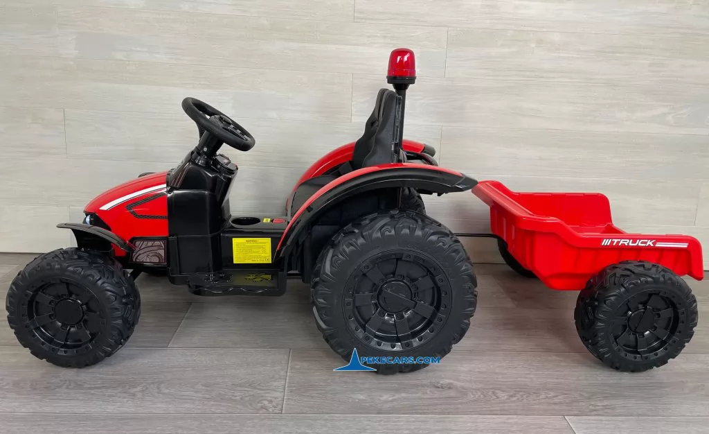 tractores infantiles peketrac 9100 rojo vista lateral