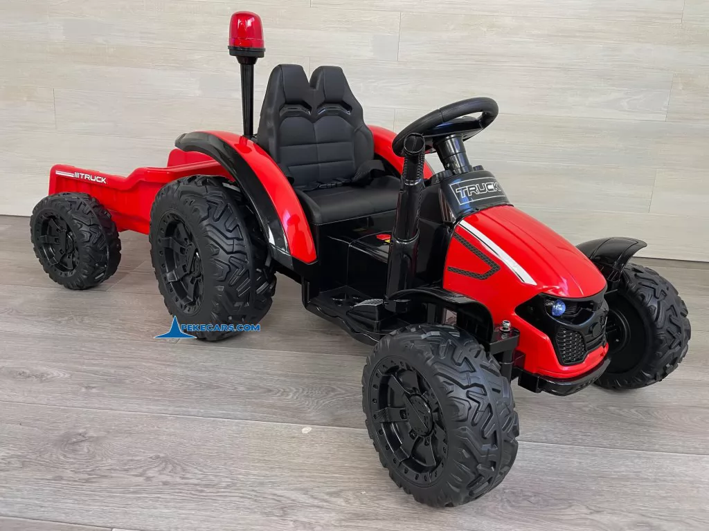 tractores infantiles peketrac 9100 rojo vista lado derecho