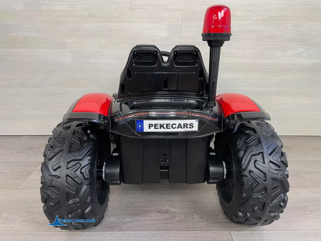 tractores infantiles peketrac 9100 rojo vista trasera