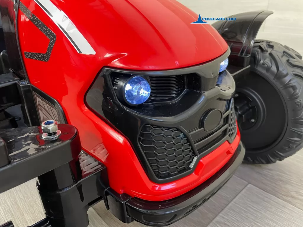 tractores infantiles peketrac 9100 rojo luces frontales