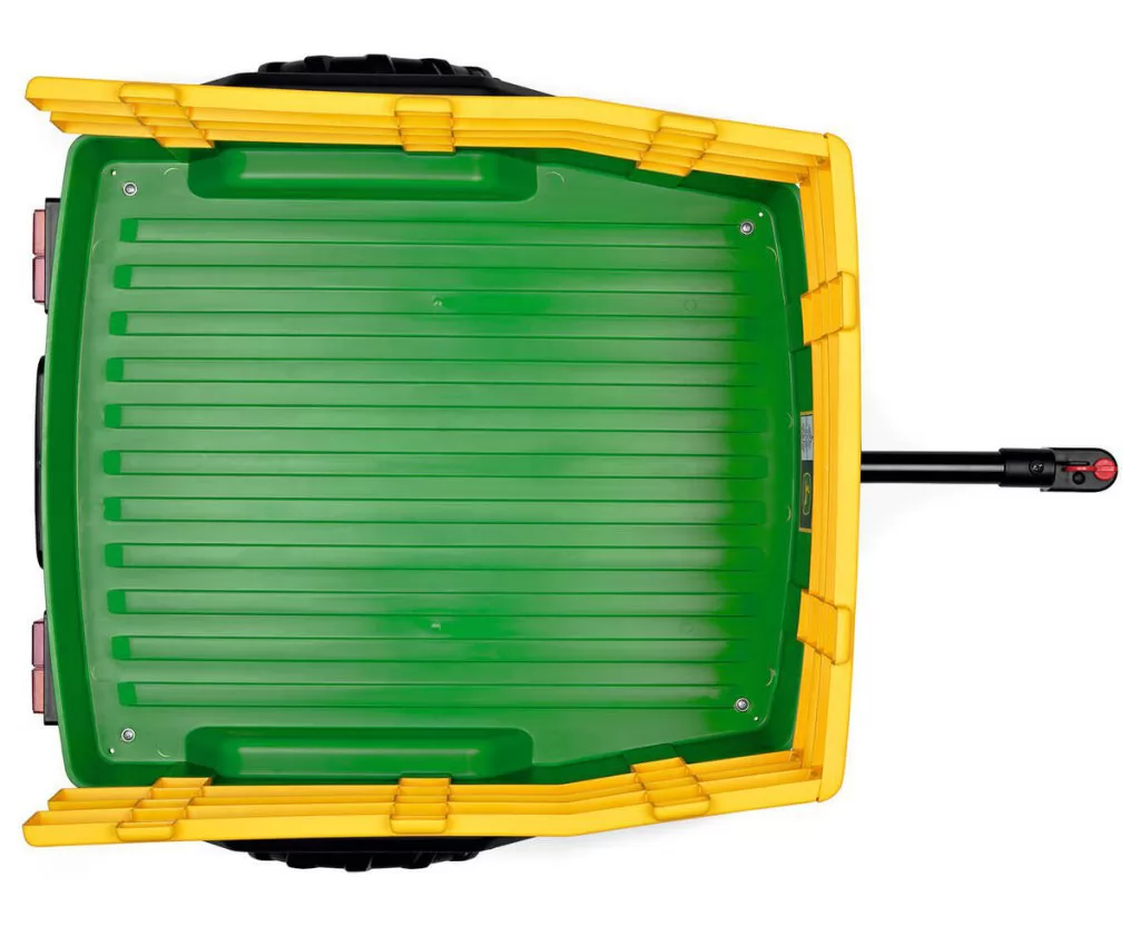 Tractor Eléctrico Infantil John Deere Dual Force 2 Plazas 12V con Remolque - vista aerea