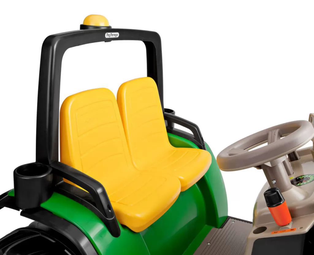 Tractor Eléctrico Infantil John Deere Dual Force 2 Plazas 12V con Remolque - zoom asientos