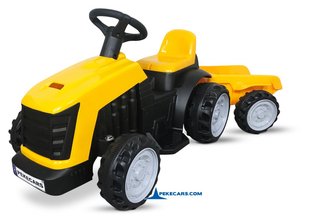 Tractor electrico pekecars 4000 amarillo
