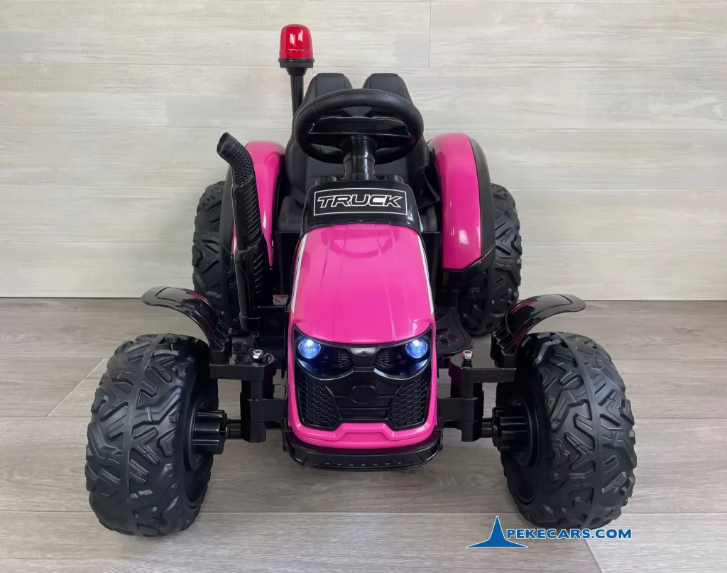 tractor electrico niños peketrac 9100 rosa