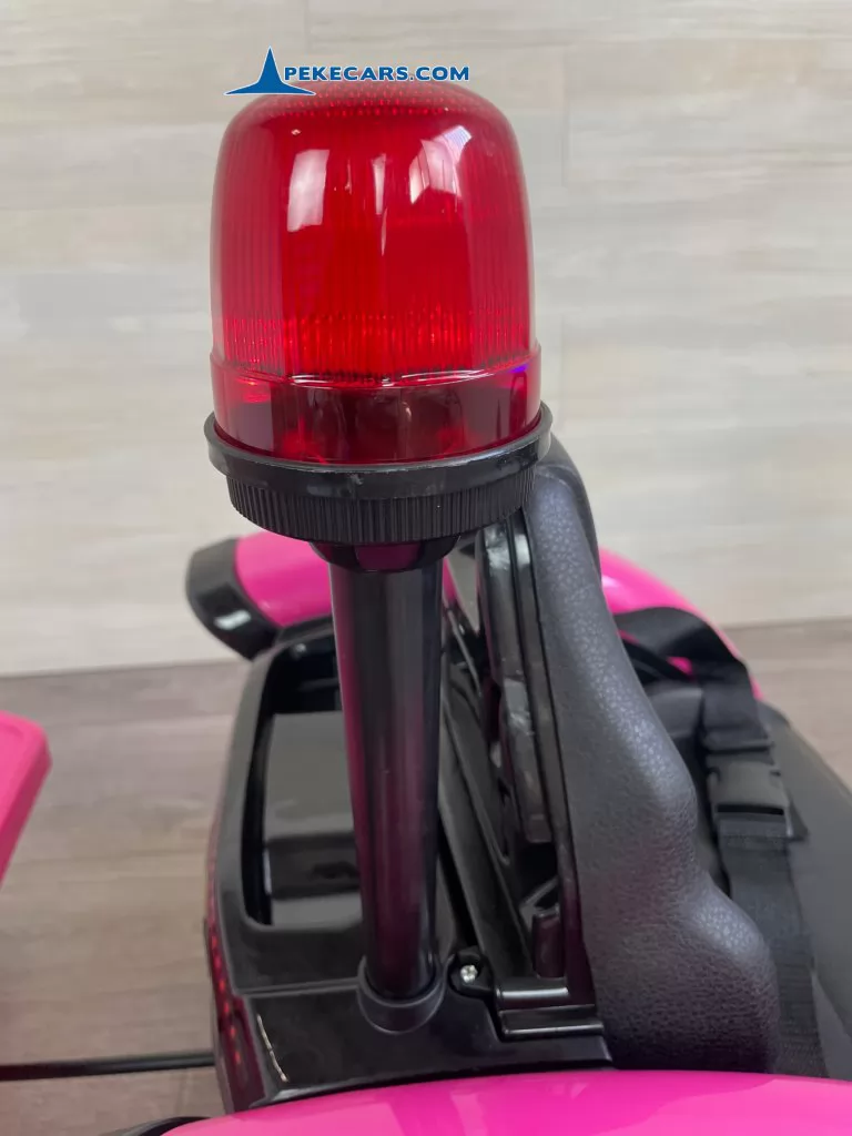 Tractor Electrico Peketrac 9100 Rosa con Mando 2.4G y Remolque