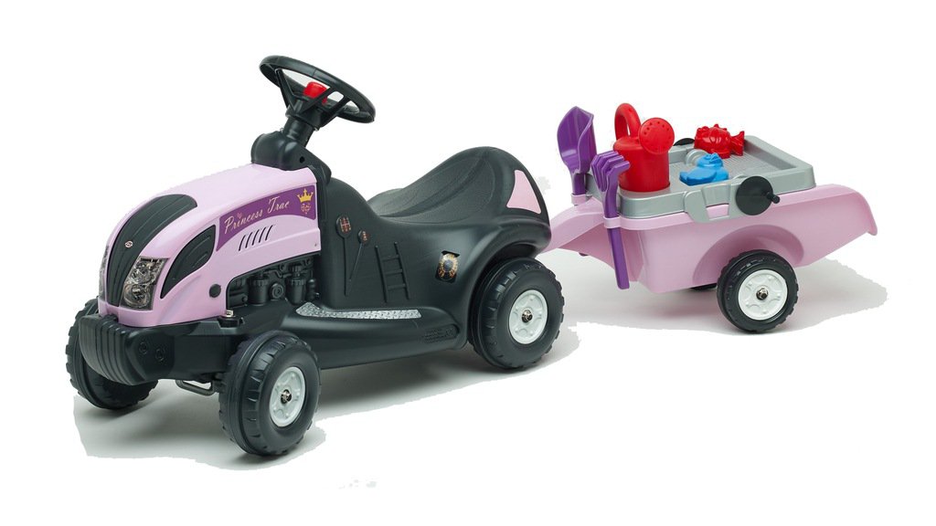 Tractor correpasillos para las princesas de la casa