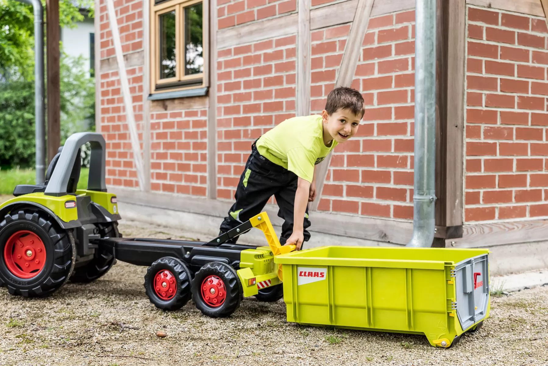 ROLLY CONTAINER CLAAS - DESCARGANDO