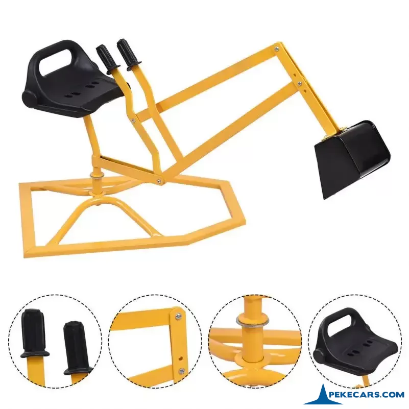 Excavadora de metal estática giratoria de 360° para niños partes
