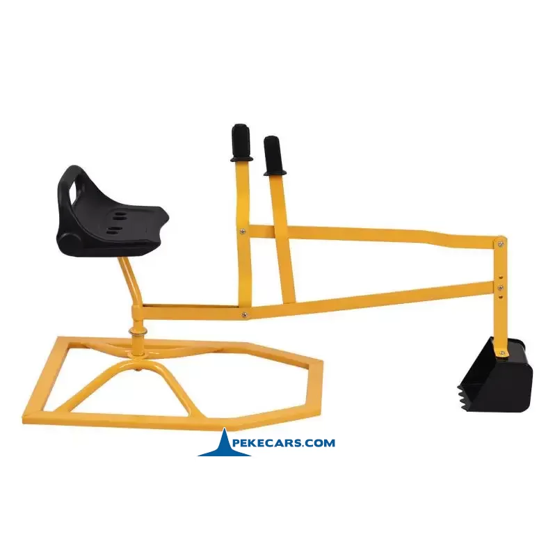 Excavadora de metal estática giratoria de 360° para niños lateral