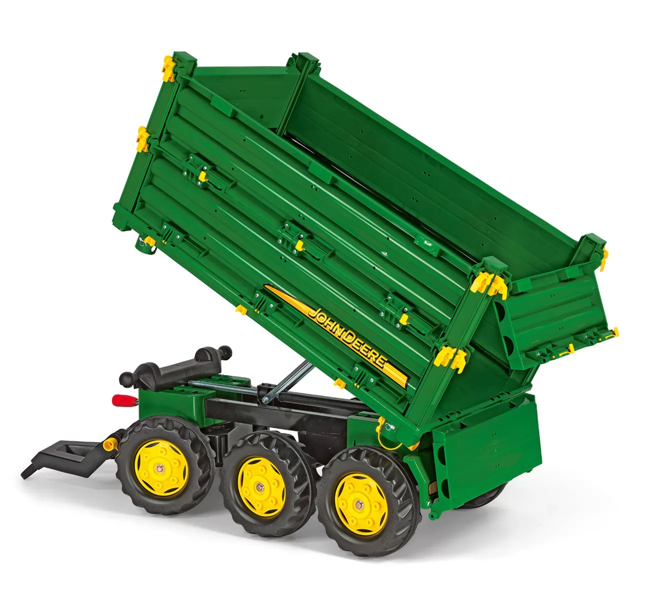 REMOLQUE MEGATRAILER JOHN DEERE - BASCULANDO ATRAS