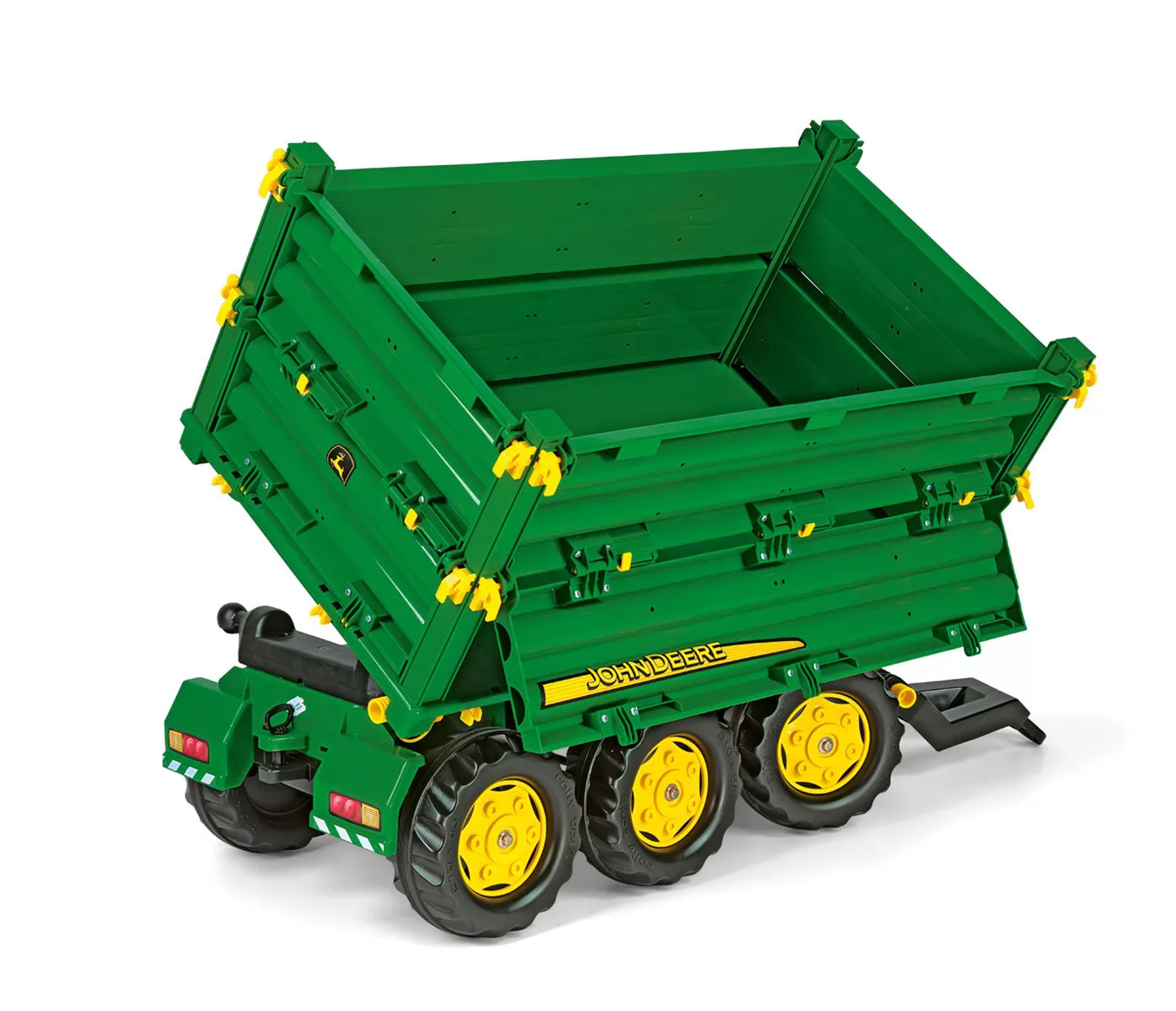 REMOLQUE MEGATRAILER JOHN DEERE - BASCULANDO DERECHA
