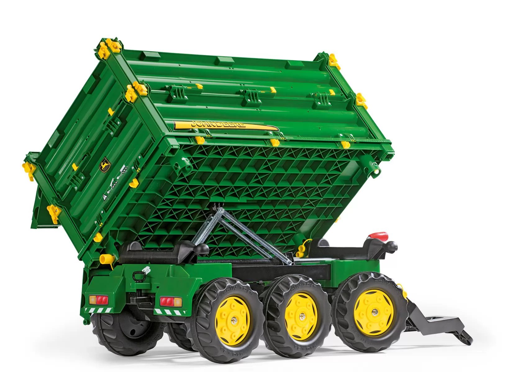 REMOLQUE MEGATRAILER JOHN DEERE - BASCULANDO IZQUIERDA