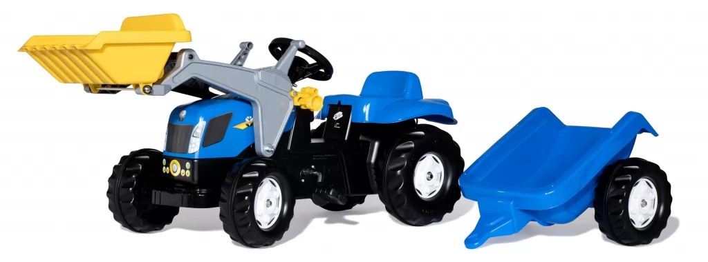 Tractor pedales new holland infantil con pala y remolque