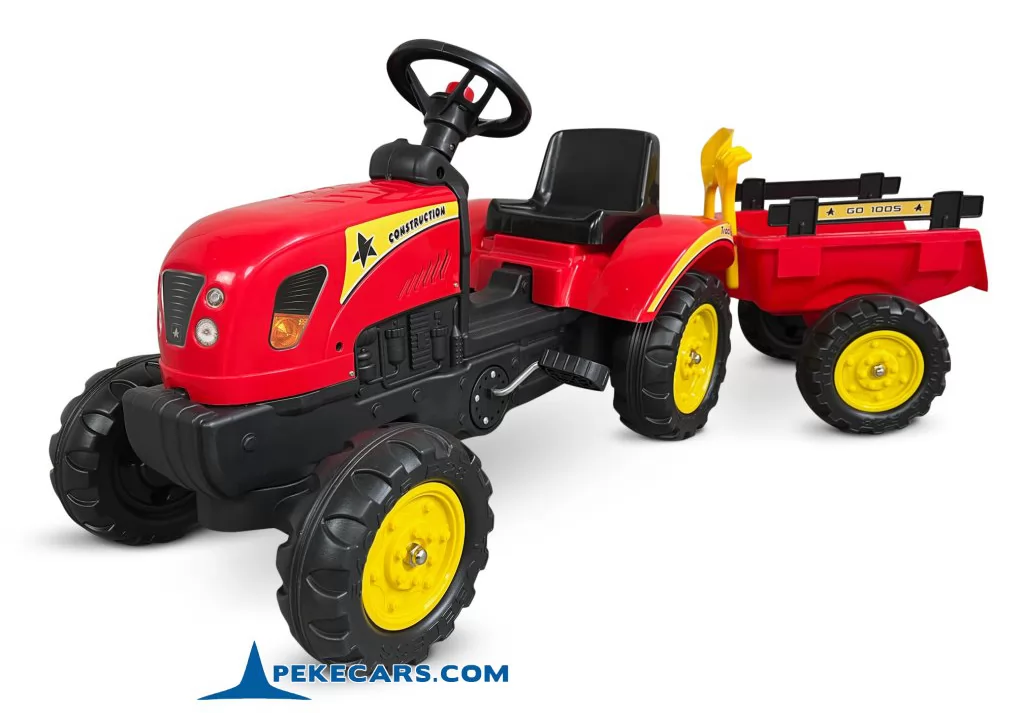 TRACTOR A PEDALES CON TRACTOR