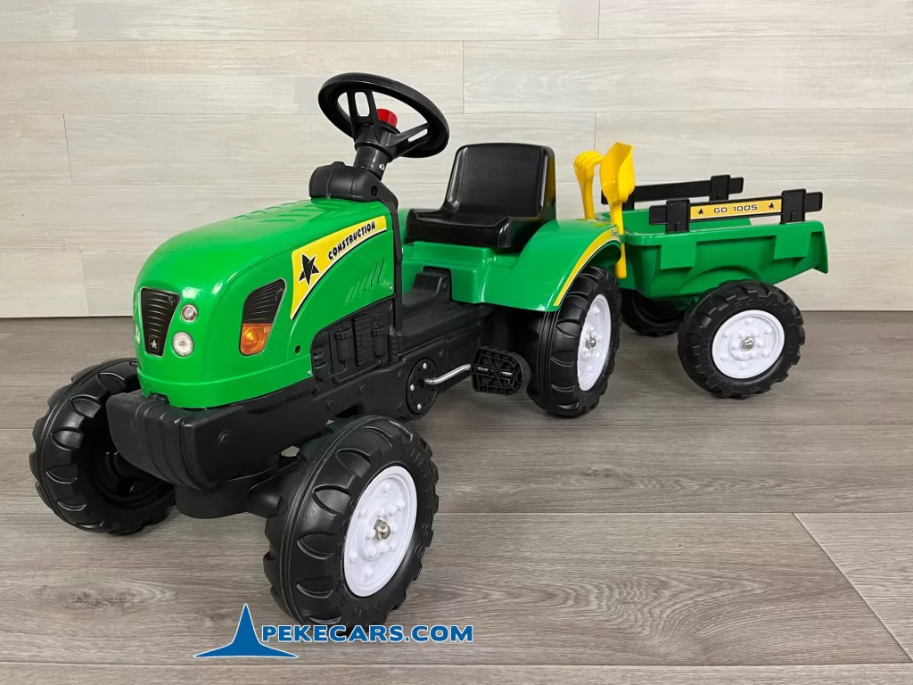 Tractor a pedales infantil 3001 con remolque