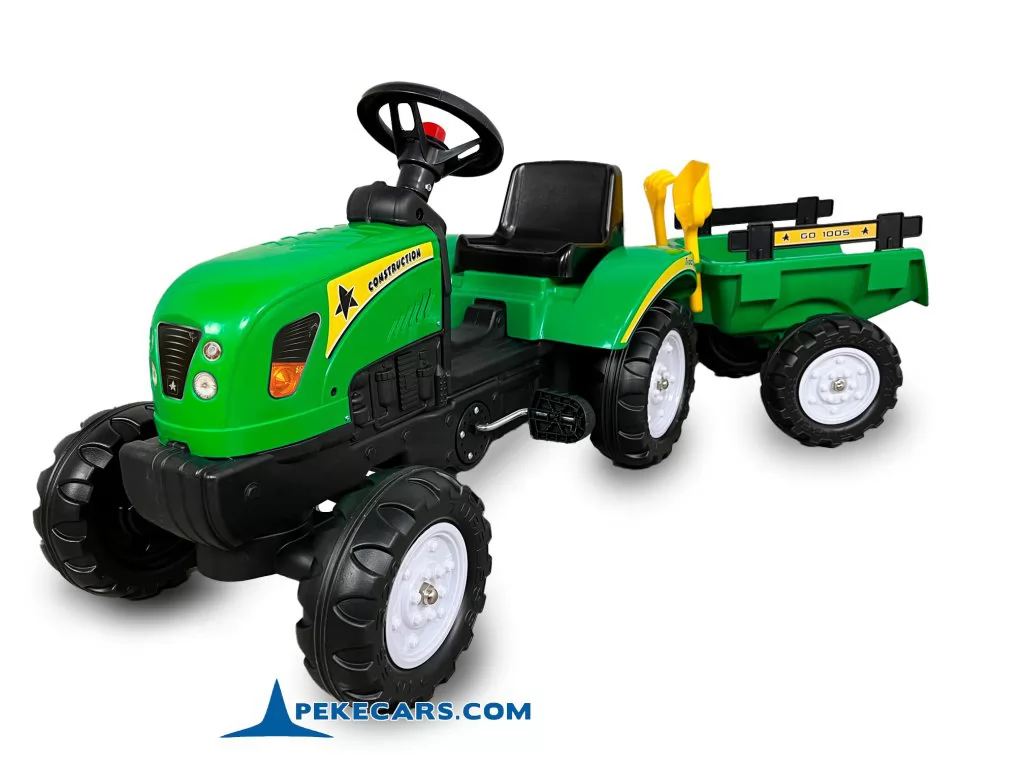 Tractor a pedales 3001 con remolque