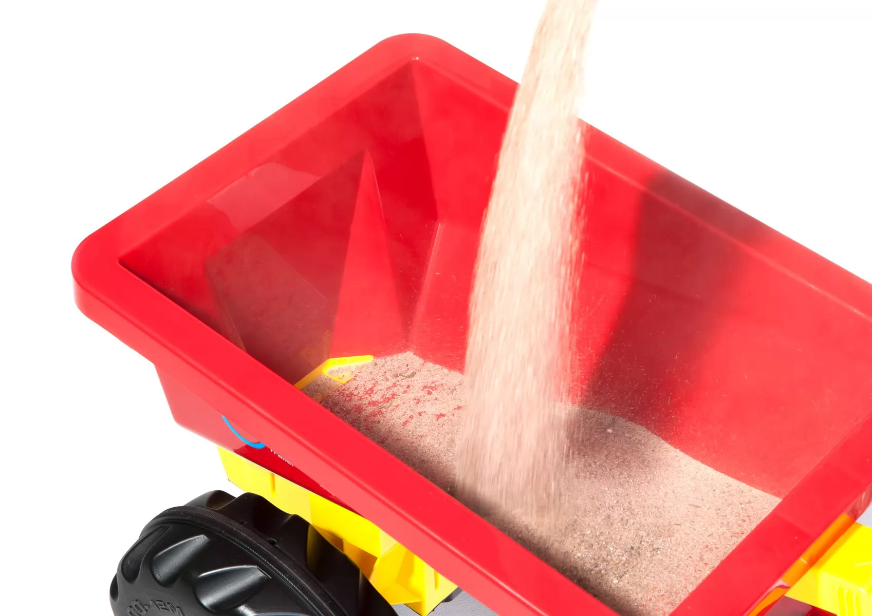 REMOLQUE STREUMAX DISPENSADOR DE ARENA ROJO - LLENADO