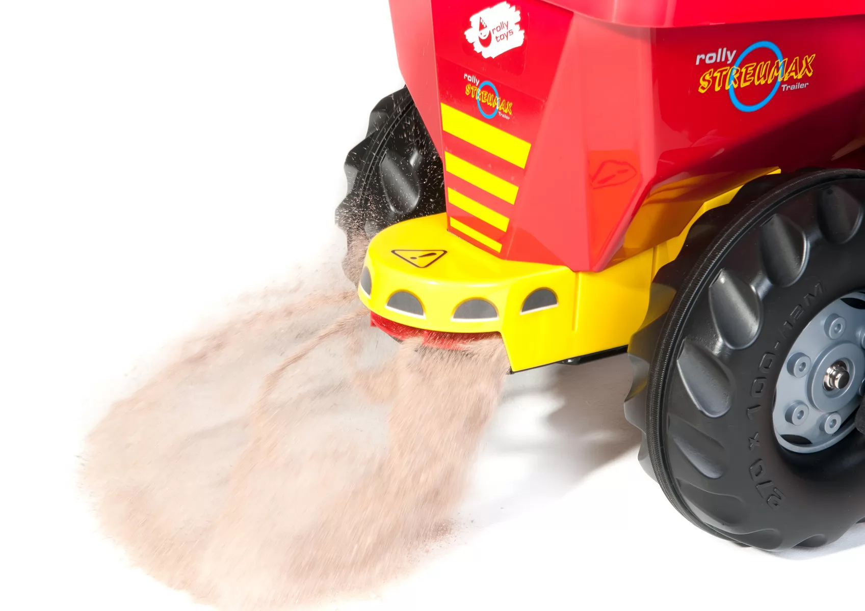 REMOLQUE STREUMAX DISPENSADOR DE ARENA ROJO - ZOOM DISPENSADOR