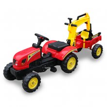 tractor a pedales con ruedas de goma