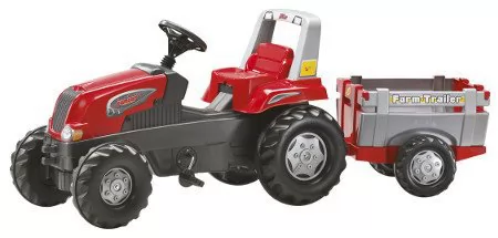Tractor de pedales - rolly junior con remolque