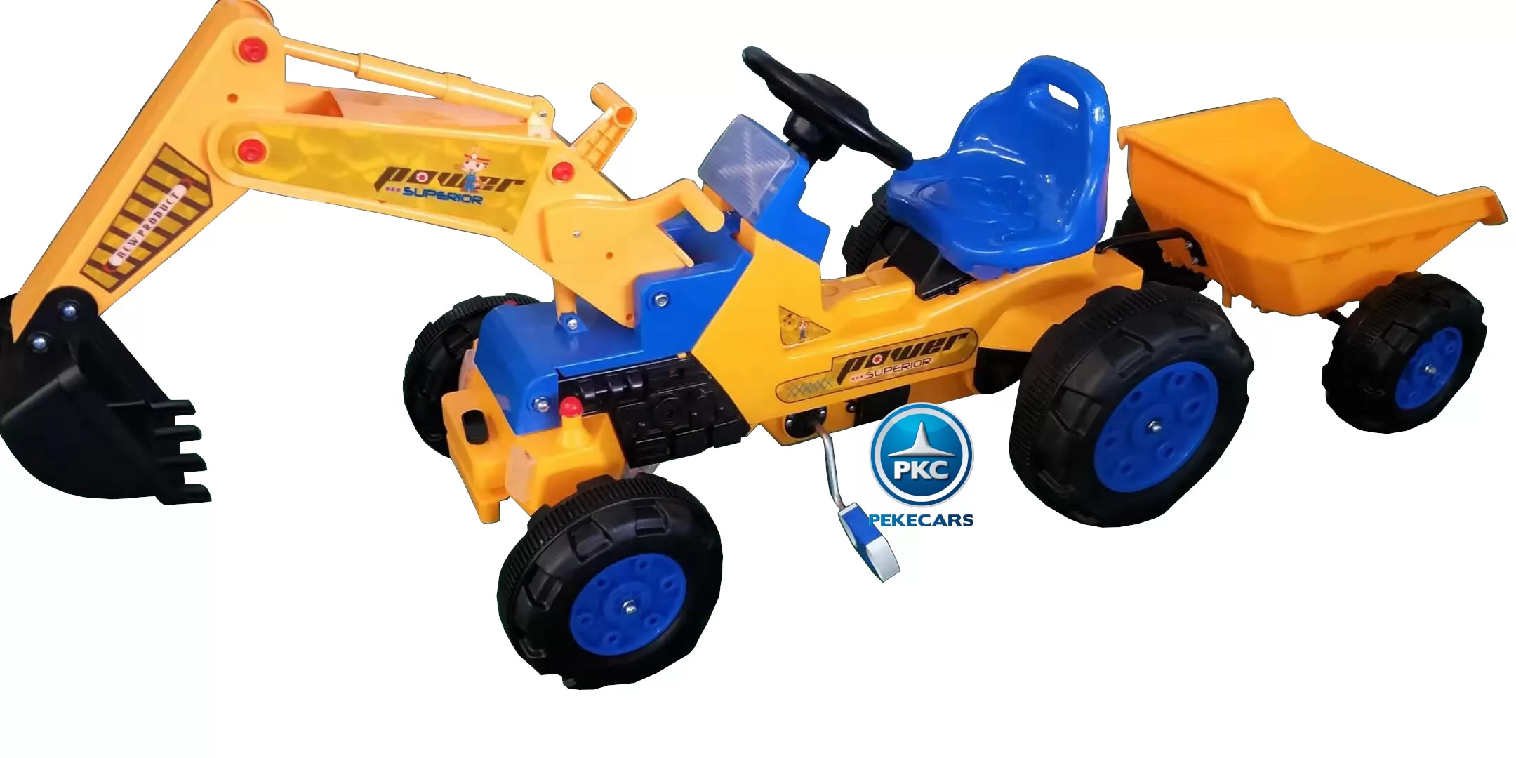 Tractor de pedales power superior Amarillo