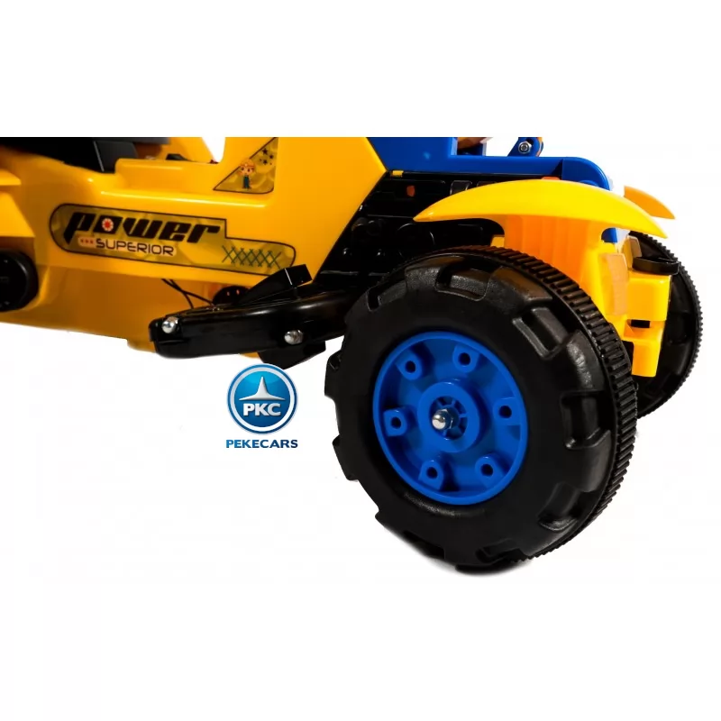 Tractor de pedales power superior Amarillo