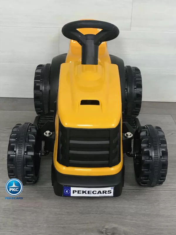 Tractor electrico pekecars 4000 amarillo vista de frente
