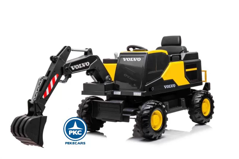 Excavadora Eléctrica Volvo 12v 2.4G Amarilla pala baja