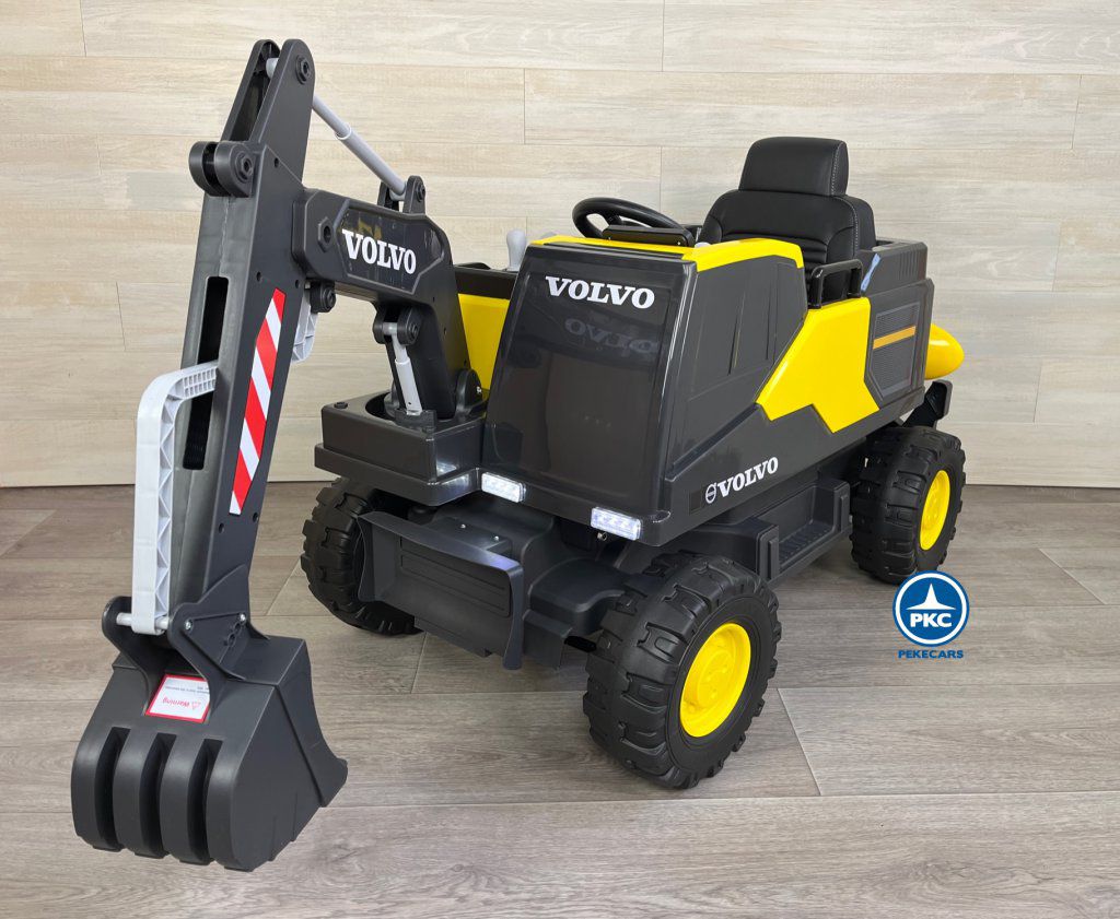 Excavadora Eléctrica Volvo 12v 2.4G Amarilla