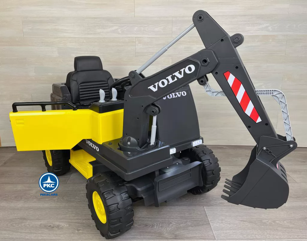 Excavadora Eléctrica Volvo 12v 2.4G Amarilla a batería