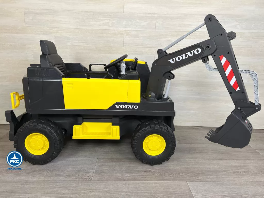 Excavadora Eléctrica Volvo 12v 2.4G Amarilla infantil