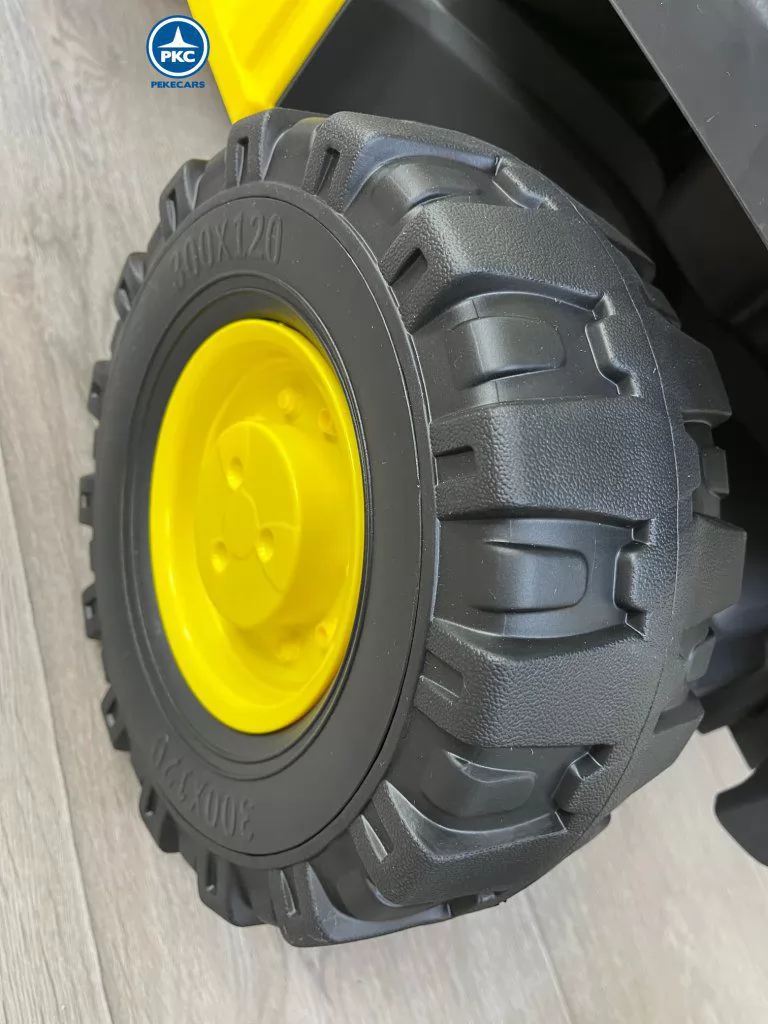 Excavadora Eléctrica Volvo 12v 2.4G Amarilla rueda