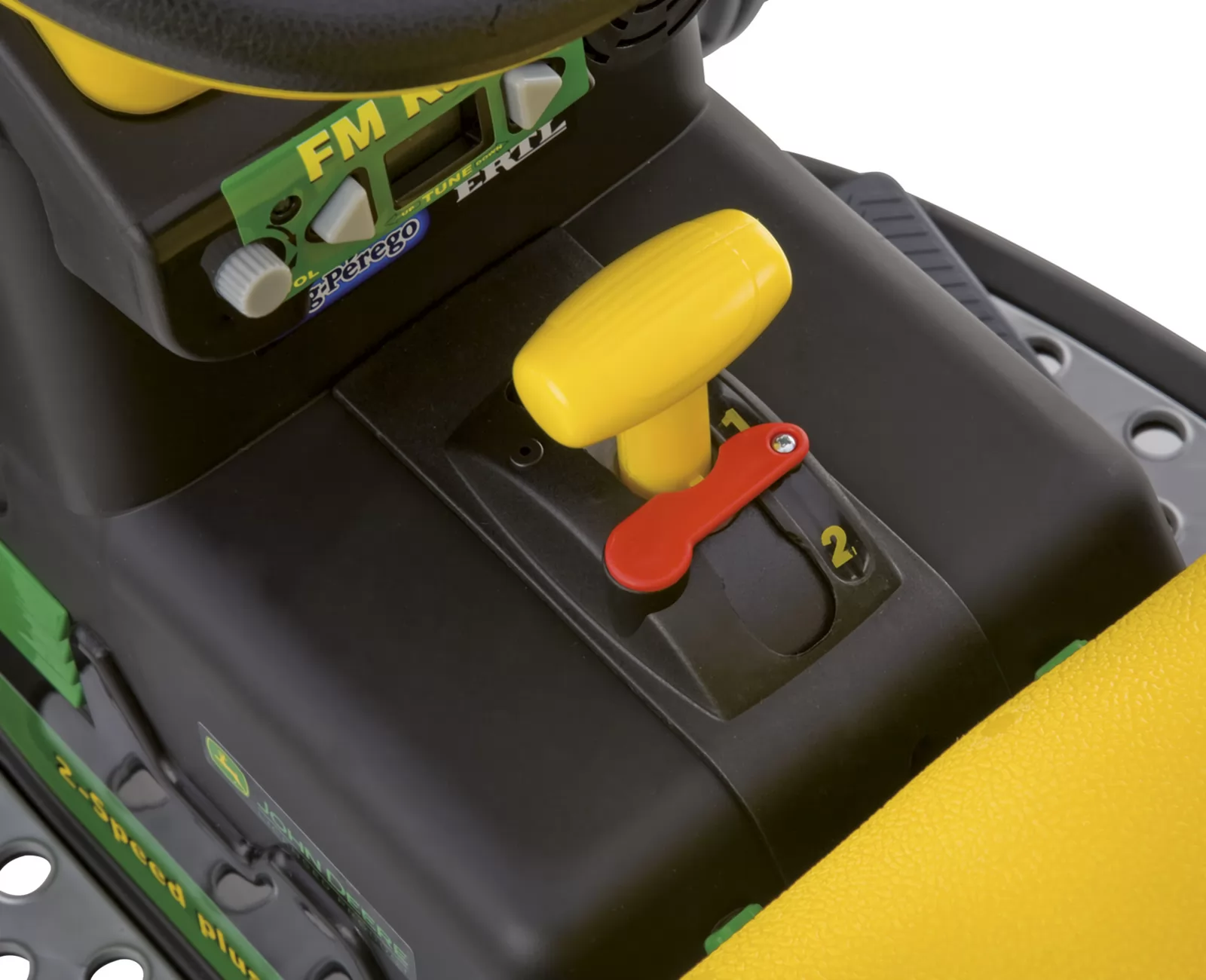 Tractor Eléctrico Infantil John Deere Ground Loader cambio de marchas